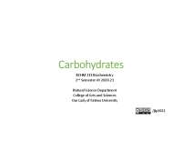 It is all about carbohydrates