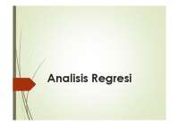 Analisis regresi pada mata kuliah probabilitas terapan