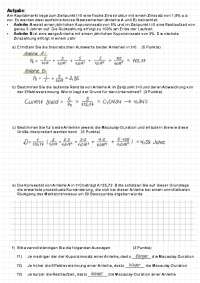Finanzinstrumente Klausuren