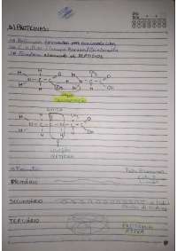 RESUMO - BIOQUIMICA - PROTEÍNAS E AMINOÁCIDOS