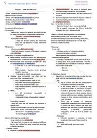 Importance of Drug Metabolism