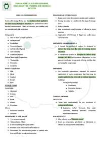 Semi-Solids and its different Pharmaceutical uses.