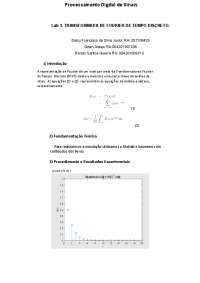 Transformadas de Fourier de tempo discreto