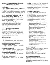 Laws of Credit and Collection in the Philippines