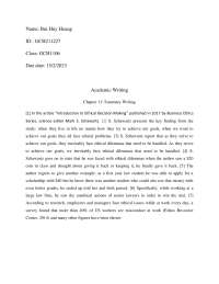 Ethical Decision Making in Professional Settings