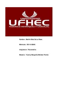 Consideraciones predominantes en psicología