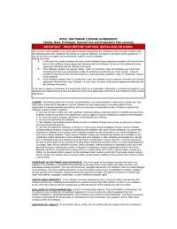 Intel Software License Agreement