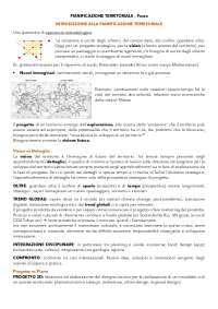 Appunti pianificazione territoriale (Fossa)