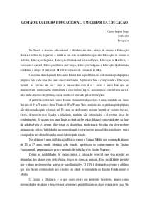 Gestão e Cultura Organizacional