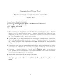 Differential Equations Final