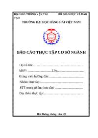 Báo cáo thực tập cơ sở kế toán