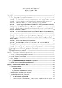 Riassunto libro "economia internazionale"