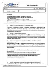 Esta Atividade contém 10 questões, totalizando 10 (dez) pontos.