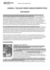 "Understanding the Self"is  fundamental and intricate topic within the field of psychology