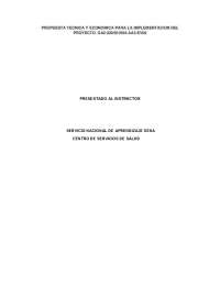 propuesta tecnica proyecto