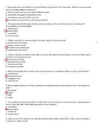 PROF ED 1, 2, 3; CHILD &ADOLESCENT DEVELOPMENT