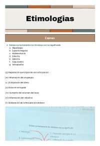 Etimologías Médicas griegas