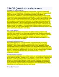 CPACE Questions and Answers