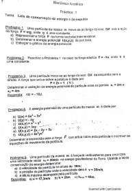 Exercícios de mecânica analítica