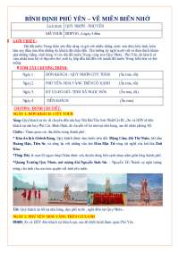 Lịch trình Quy Nhơn - Phú Yên 4 ngày 3 đêm