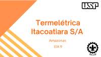 Avaliação de Impactos ambientais termelétrica