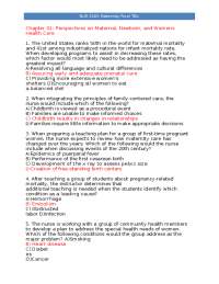 NUR 6560 Maternity Final TBs