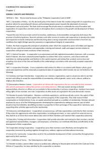 The Philippine Cooperative Code of 2008: Promoting Self-Reliance and Economic Development