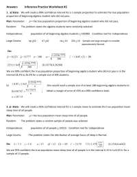 Inference Practice Worksheet #2