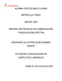 Negociación de Conflictos Laborales: Caso de Estudio de Adquisición Empresarial