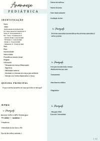 Anamnese Pediátrica e exame físico
