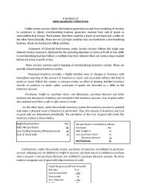 Merchandising operations