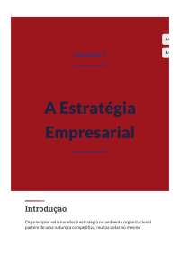 A Evolução da Administração Estratégica