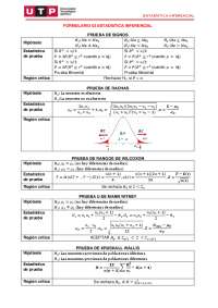 FORMULARIO DE ESTADISTICA INFERENCIAL