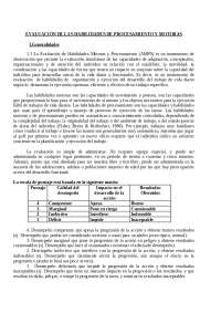AMPS evaluación estandarizada