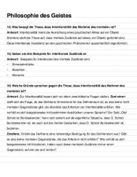 Klausurvorbereitung- Theoretische Philosophie