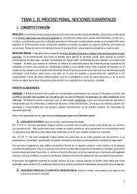 Apuntes de Derecho Procesal: Proceso Civil y Penal - Prof. Ladrón de Guevara Pascual