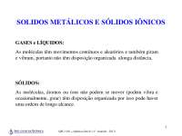 Aulas de sólidos fisica do estado solido