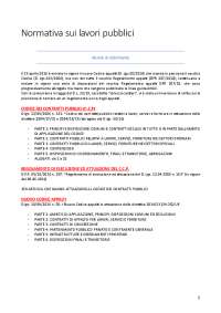 Normativa sui lavori pubblici