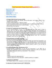 Final Paramedic Fisdap Study Guide graded A++