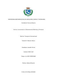 Glosario Básico de Transporte Internacional