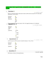 NRNP 6568 Test Questions and Answers: Revision Guide
