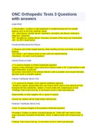 Orthopedic Tests for Ankle and Knee Injuries