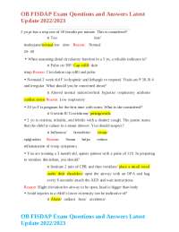 Mastering the OB FISDAP Exam: Questions and Answers