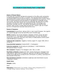 511 Week 6 Case Study Part 1 Sept 2023