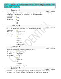 Quiz - Week 8 comphrensive Knowledge Check for NRNP 6568 30/30