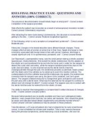 RNFA Final Practice Exam - Questions and Answers