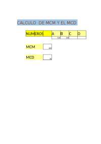 mcd ejercisois matemartica