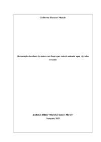 Restauração de um volante de motor