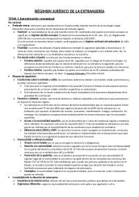 Apuntes derecho de la extranjería