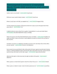 Promulgated Contracts Champions Study Guide